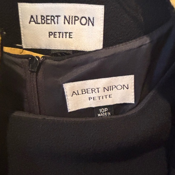 Albert Nipon light wool crepe Dress with Jacket - Picture 3 of 11